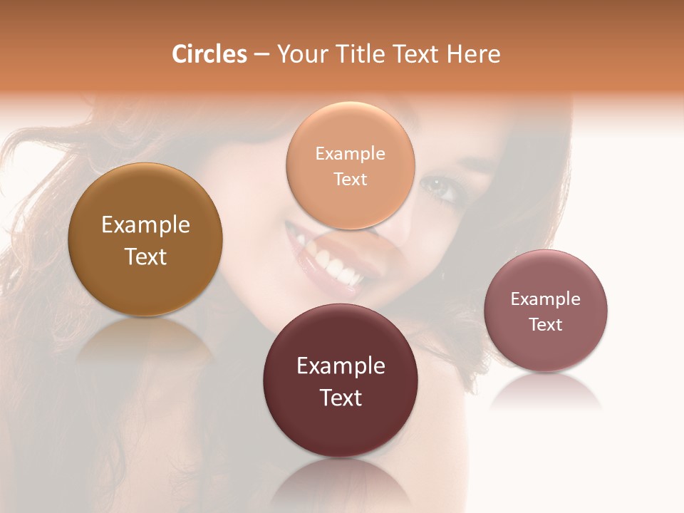 Brunette Portrait Apply PowerPoint Template