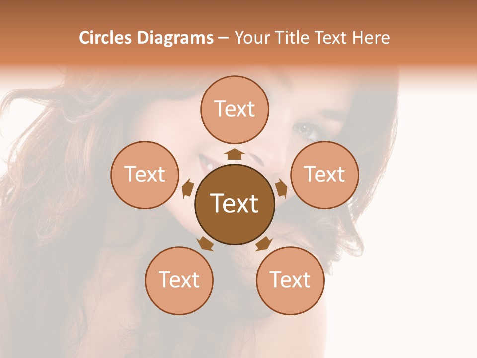 Brunette Portrait Apply PowerPoint Template