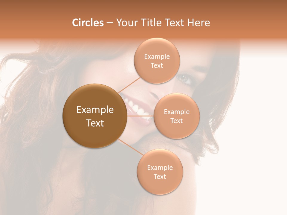 Brunette Portrait Apply PowerPoint Template