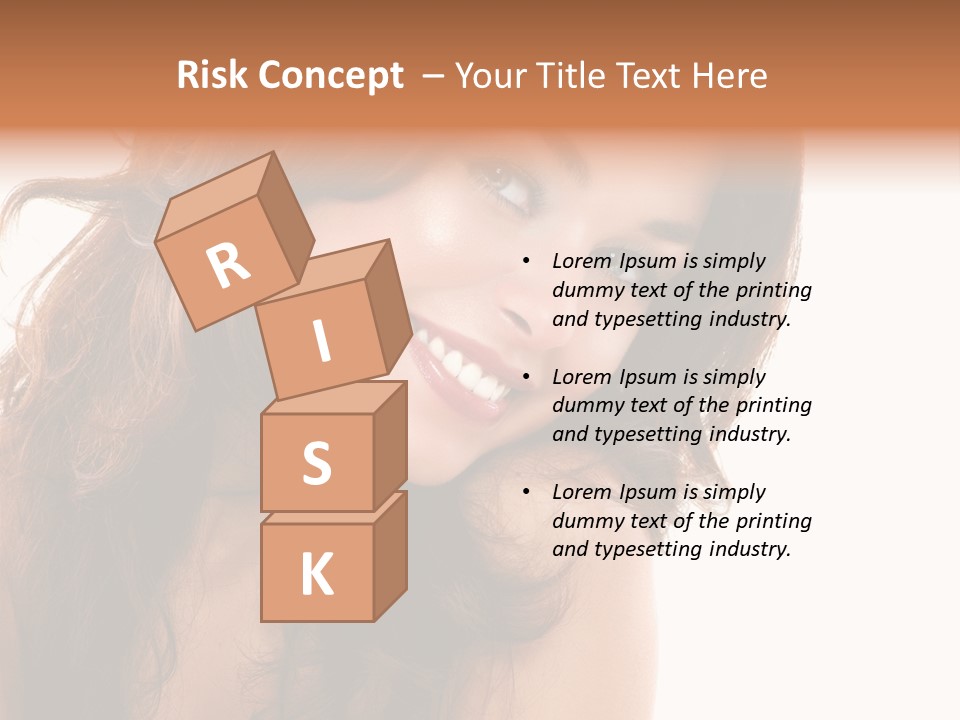 Brunette Portrait Apply PowerPoint Template