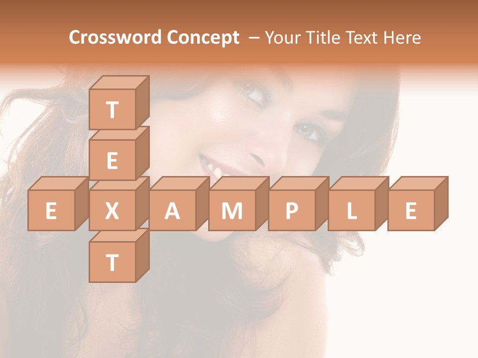 Brunette Portrait Apply PowerPoint Template