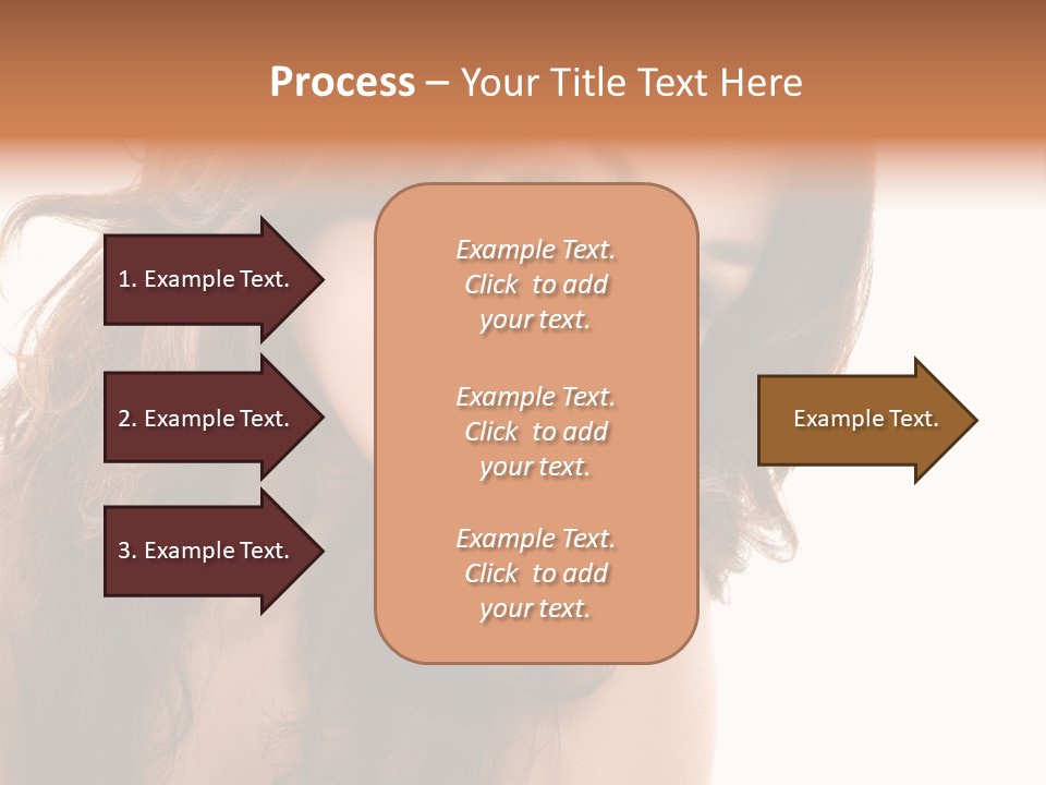 Brunette Portrait Apply PowerPoint Template