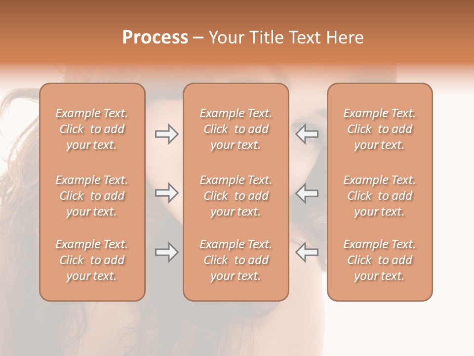 Brunette Portrait Apply PowerPoint Template