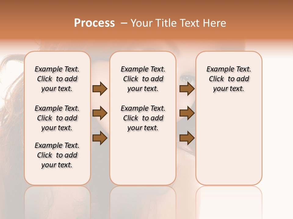 Brunette Portrait Apply PowerPoint Template