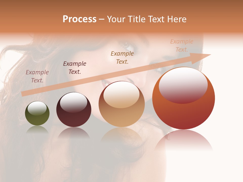 Brunette Portrait Apply PowerPoint Template