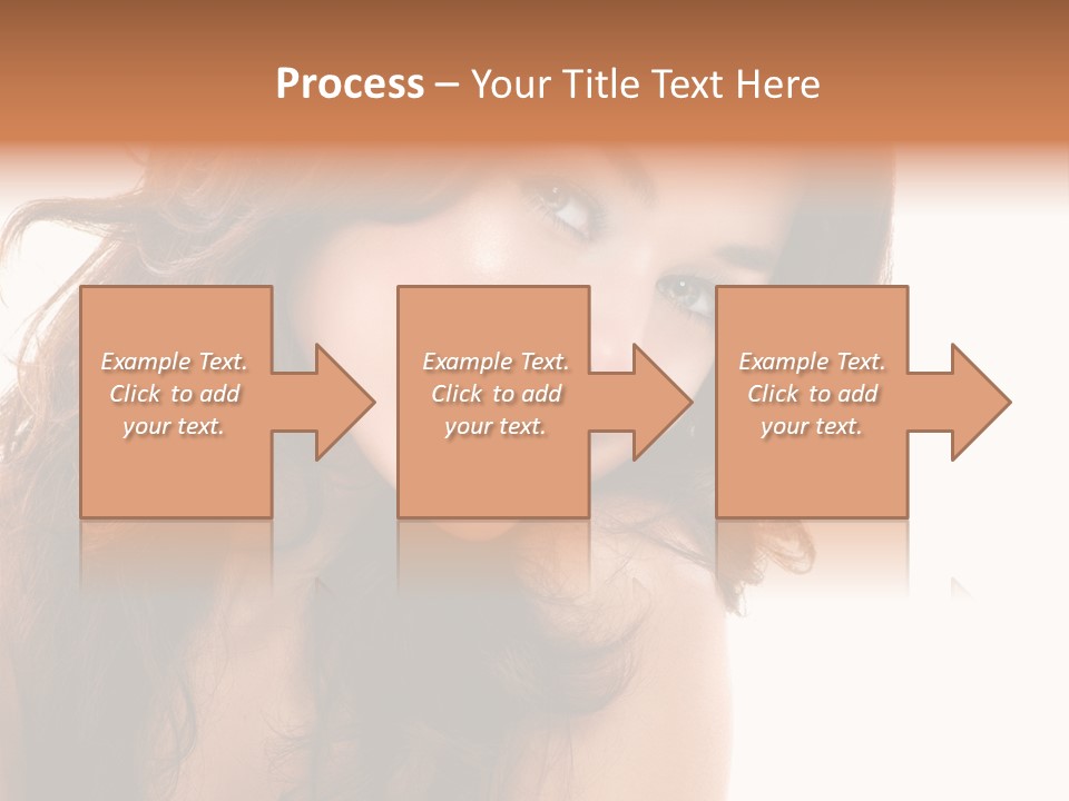 Brunette Portrait Apply PowerPoint Template