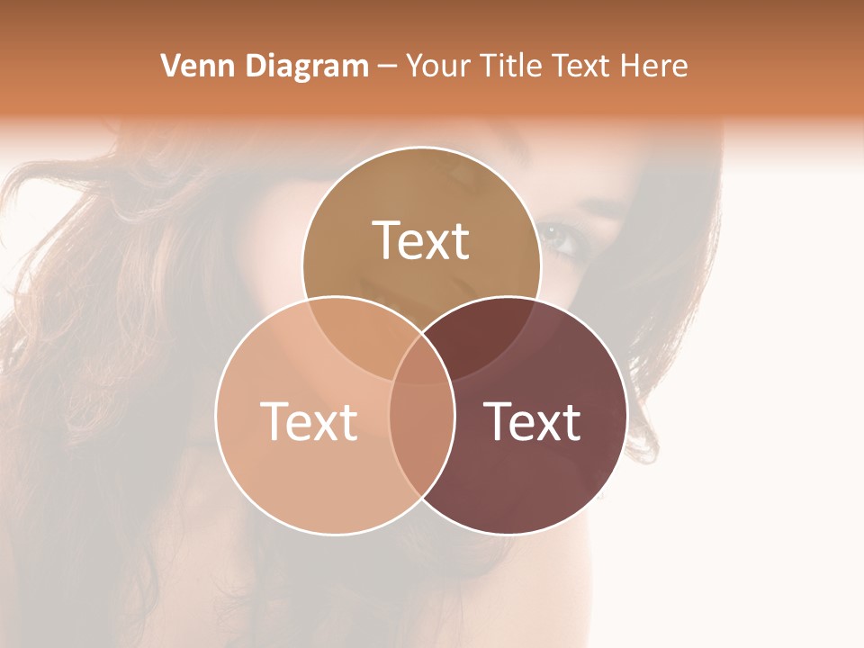 Brunette Portrait Apply PowerPoint Template