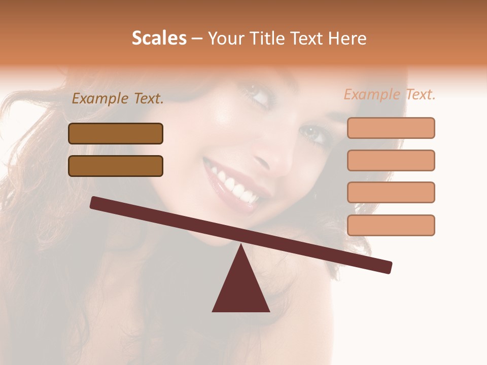 Brunette Portrait Apply PowerPoint Template