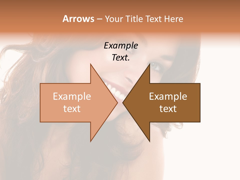 Brunette Portrait Apply PowerPoint Template