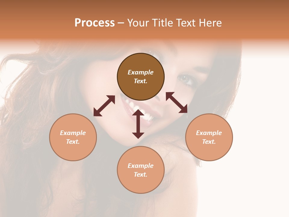 Brunette Portrait Apply PowerPoint Template