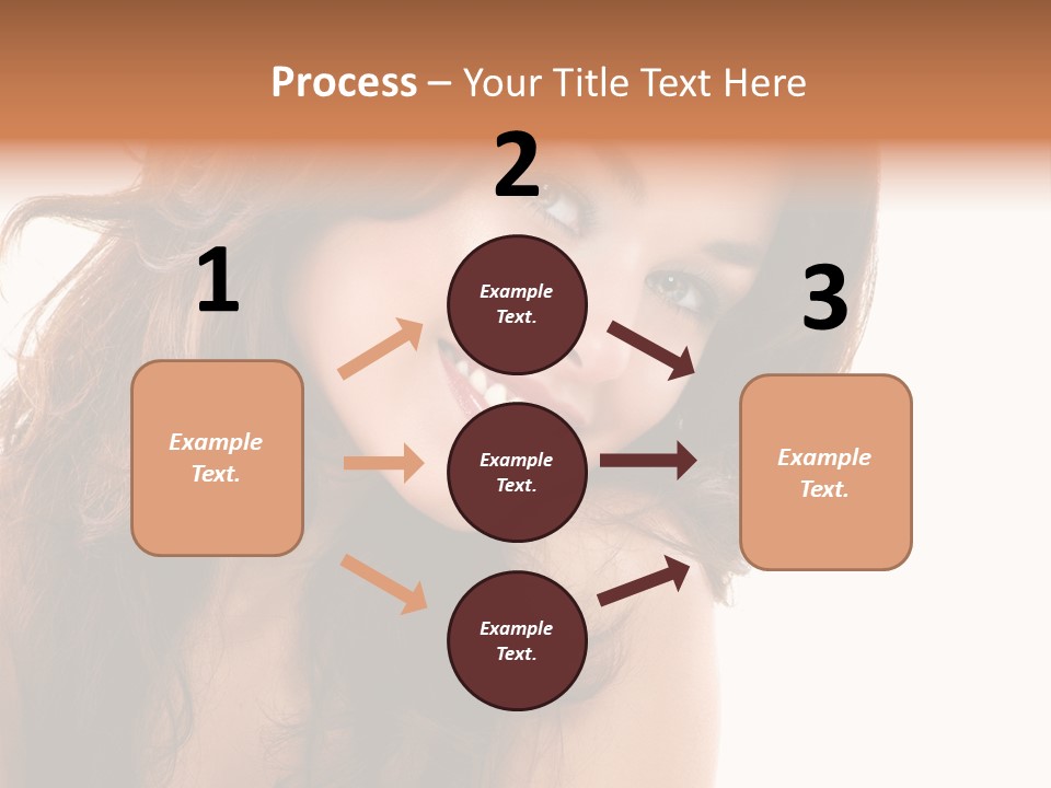 Brunette Portrait Apply PowerPoint Template