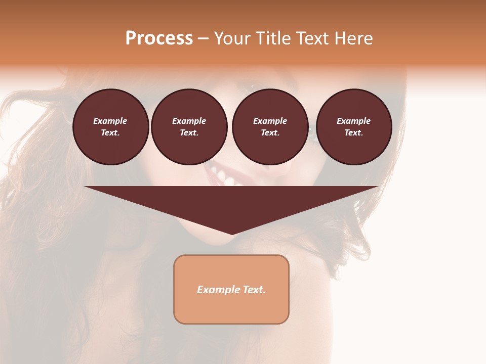 Brunette Portrait Apply PowerPoint Template