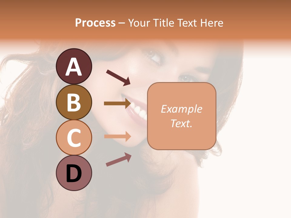 Brunette Portrait Apply PowerPoint Template