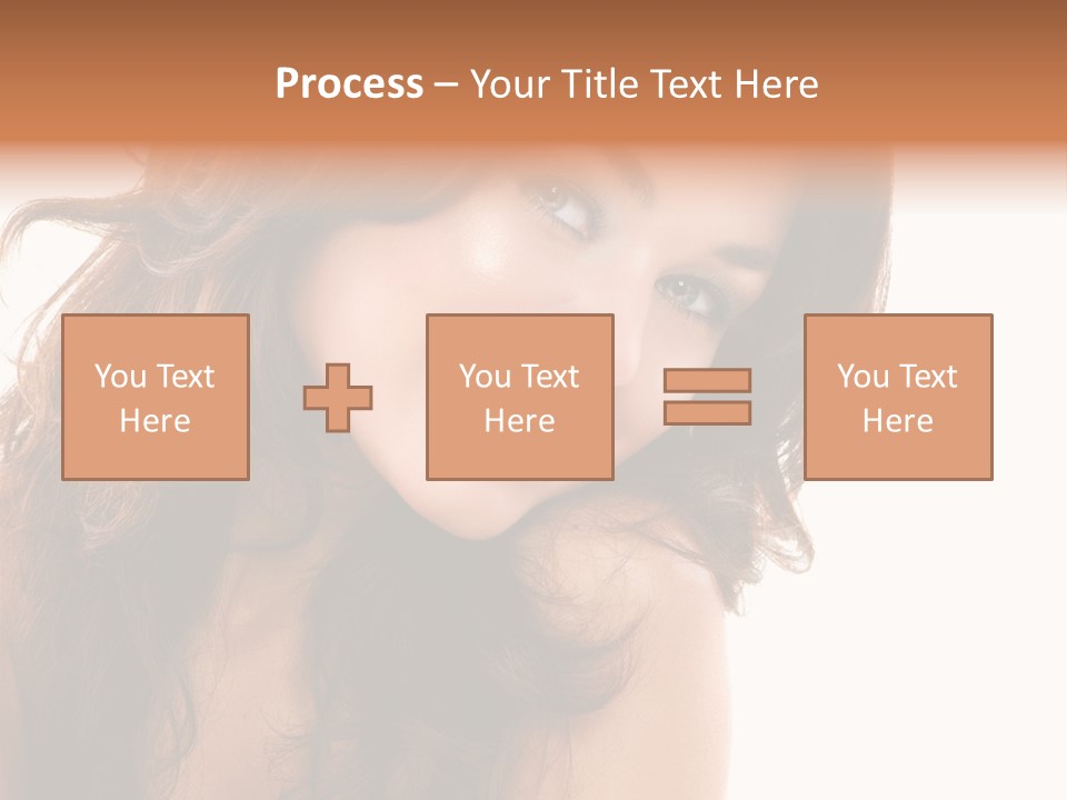 Brunette Portrait Apply PowerPoint Template