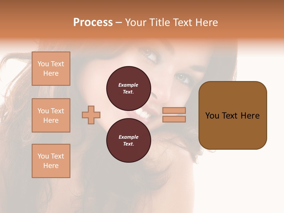 Brunette Portrait Apply PowerPoint Template