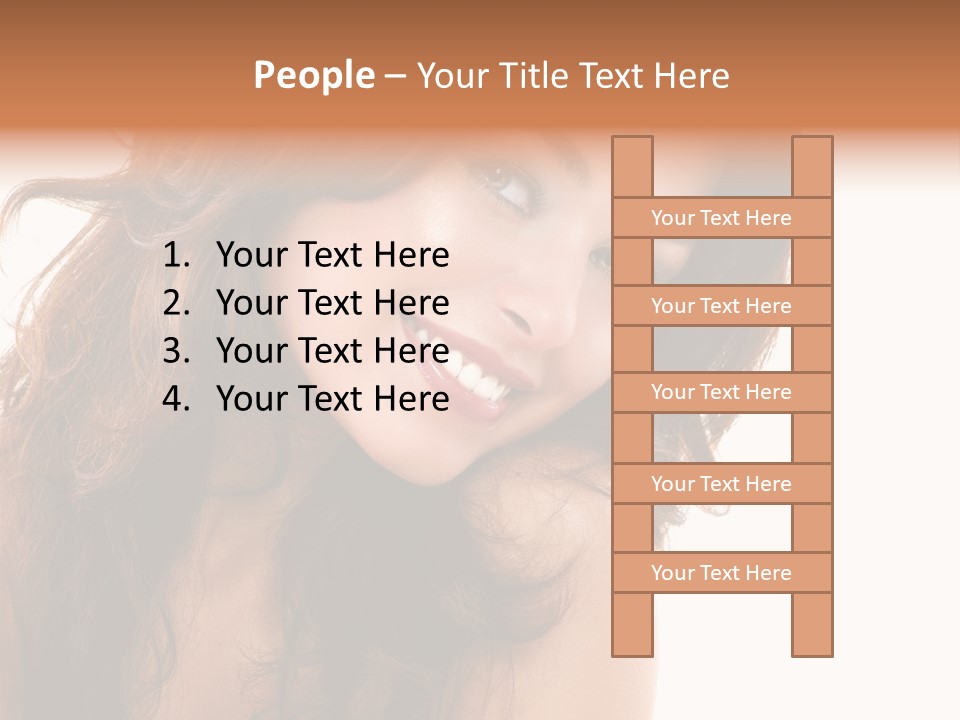Brunette Portrait Apply PowerPoint Template