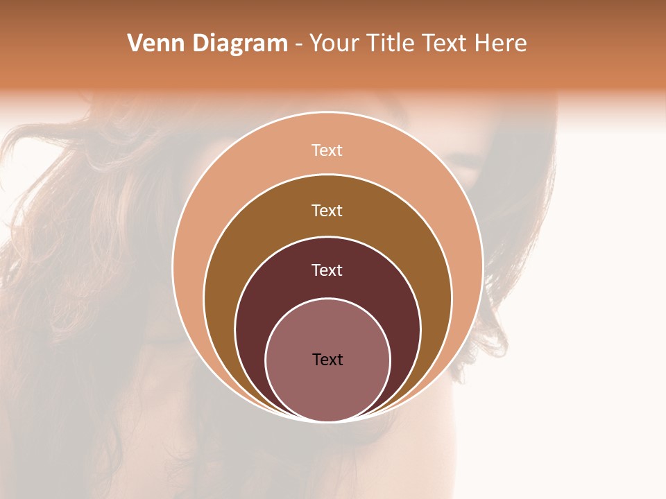 Brunette Portrait Apply PowerPoint Template