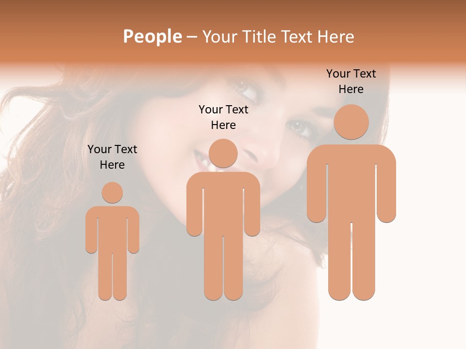 Brunette Portrait Apply PowerPoint Template