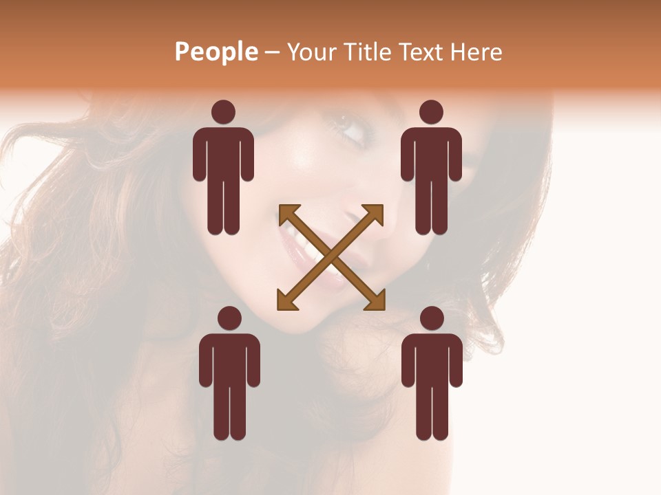 Brunette Portrait Apply PowerPoint Template