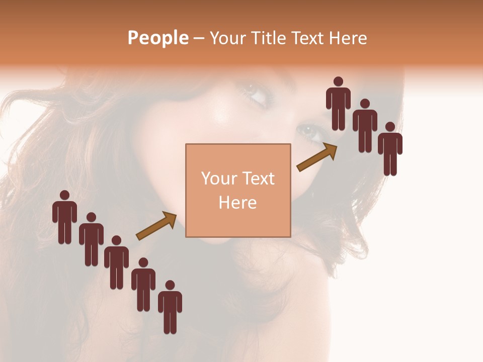 Brunette Portrait Apply PowerPoint Template