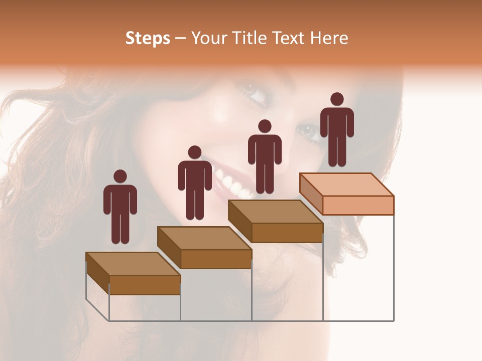 Brunette Portrait Apply PowerPoint Template