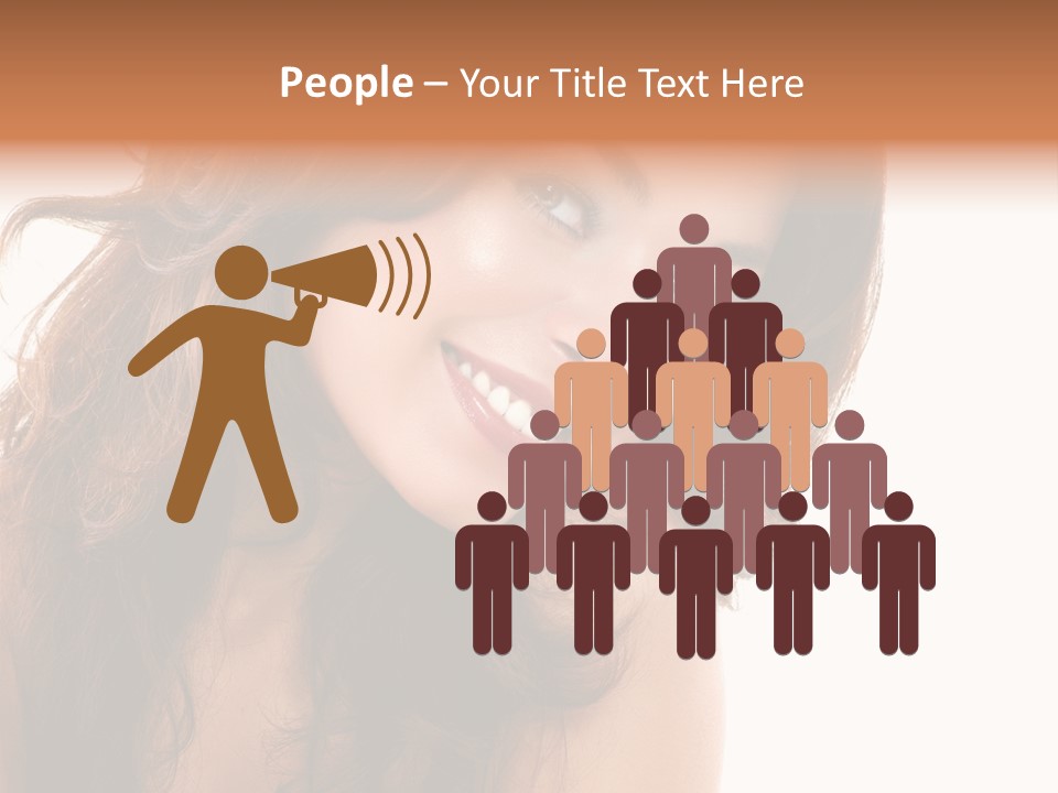 Brunette Portrait Apply PowerPoint Template