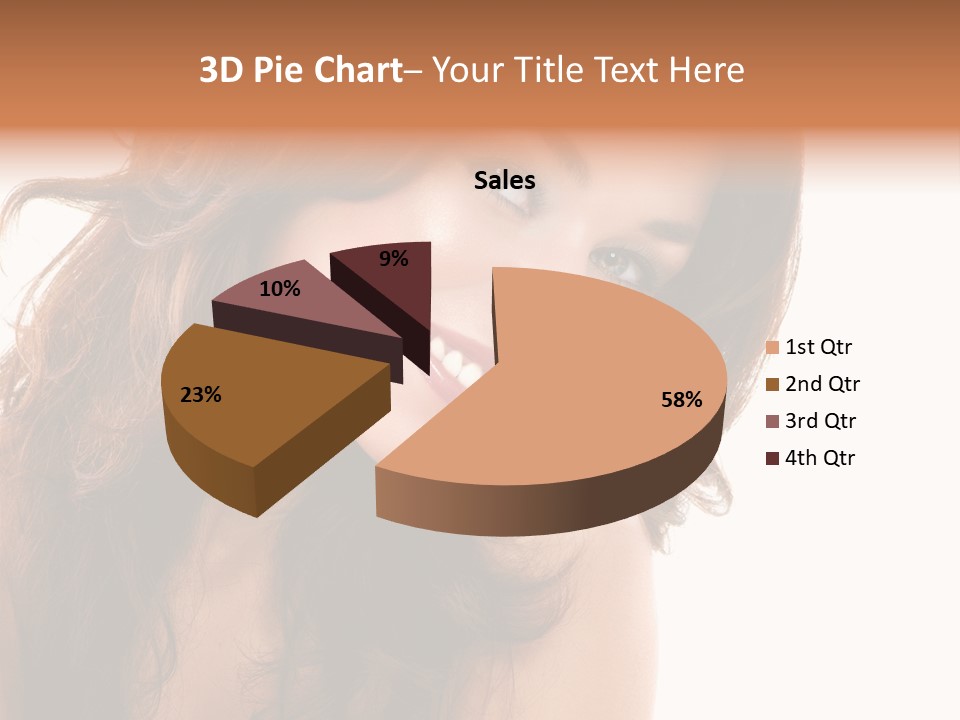 Brunette Portrait Apply PowerPoint Template