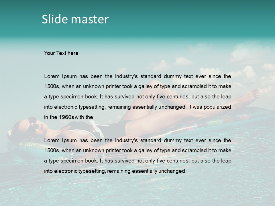 Portrait Lying Vintage PowerPoint Template