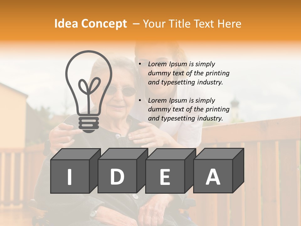 Help Dedicated Garden PowerPoint Template