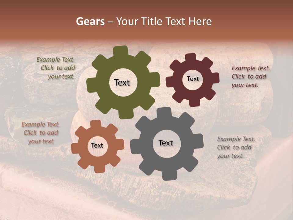 Ripe Pecorino Handicraft PowerPoint Template