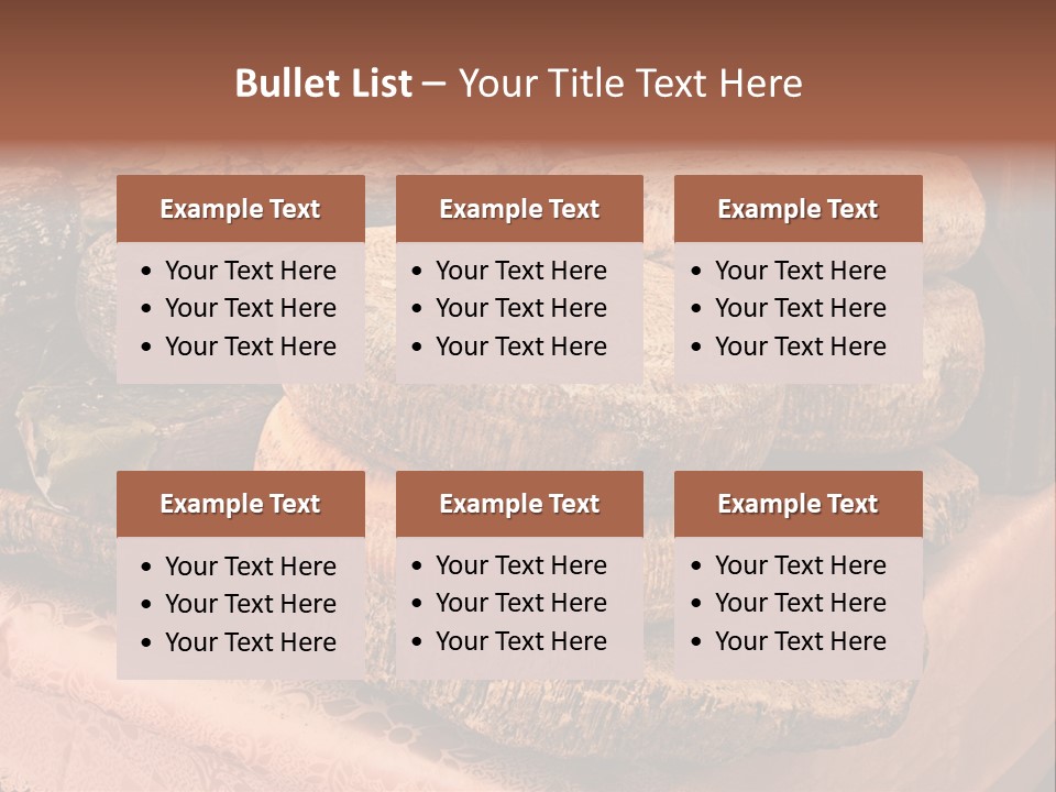 Ripe Pecorino Handicraft PowerPoint Template