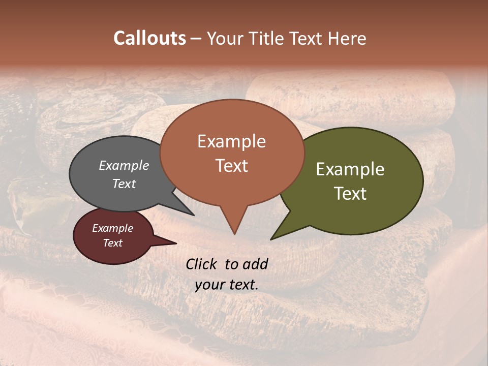 Ripe Pecorino Handicraft PowerPoint Template