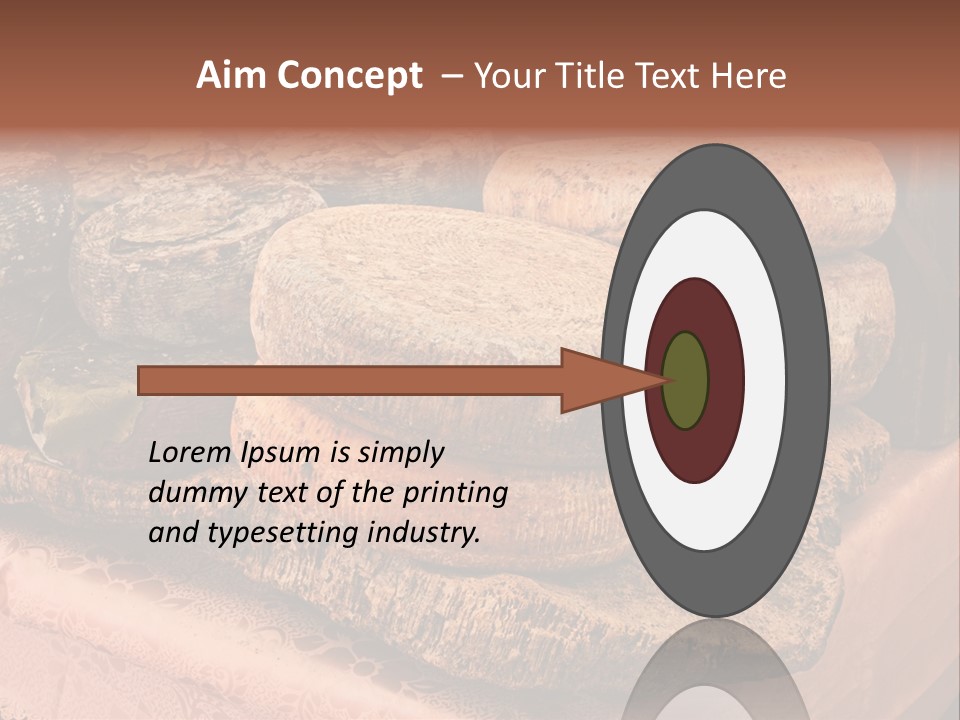 Ripe Pecorino Handicraft PowerPoint Template