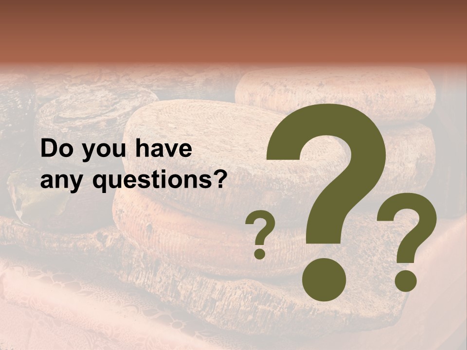 Ripe Pecorino Handicraft PowerPoint Template