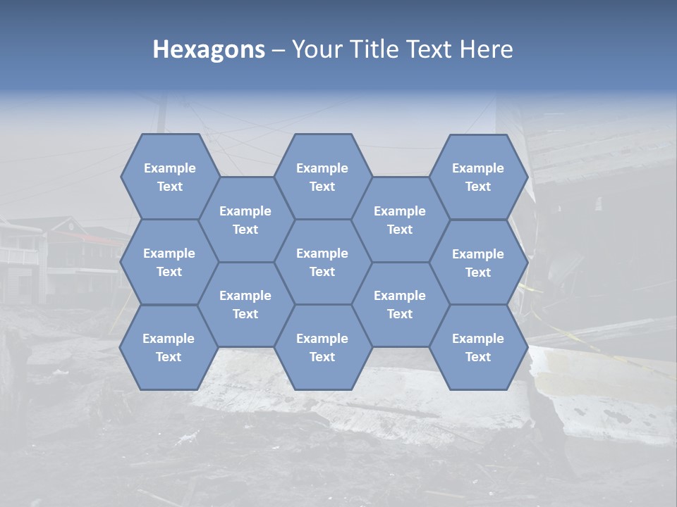 Rockaway Beach Cold Hurricane Sandy PowerPoint Template