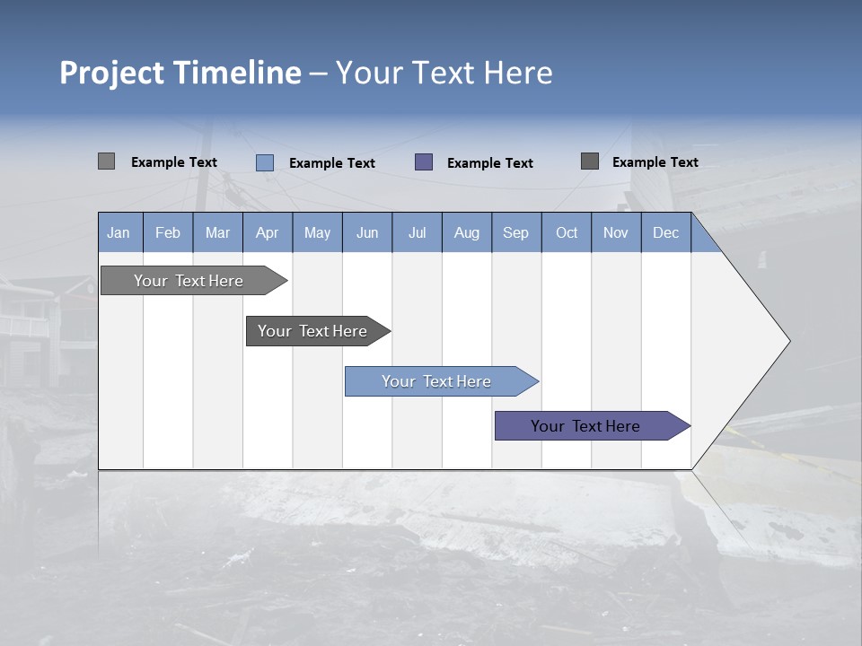Rockaway Beach Cold Hurricane Sandy PowerPoint Template