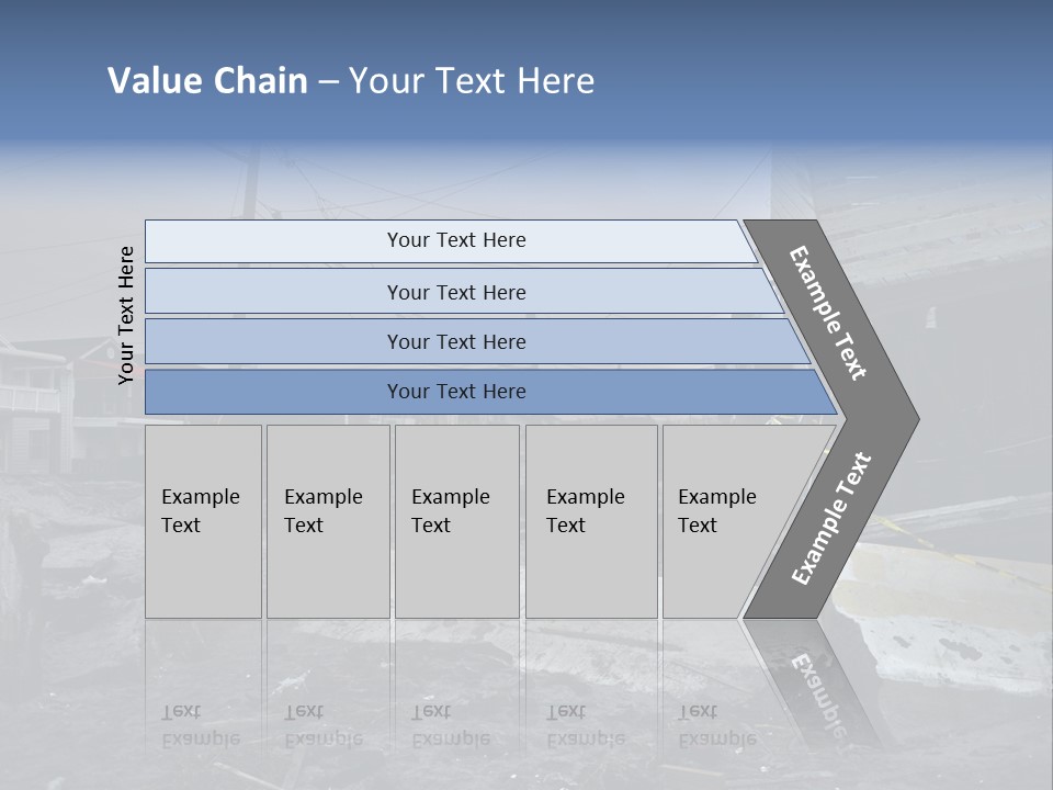 Rockaway Beach Cold Hurricane Sandy PowerPoint Template
