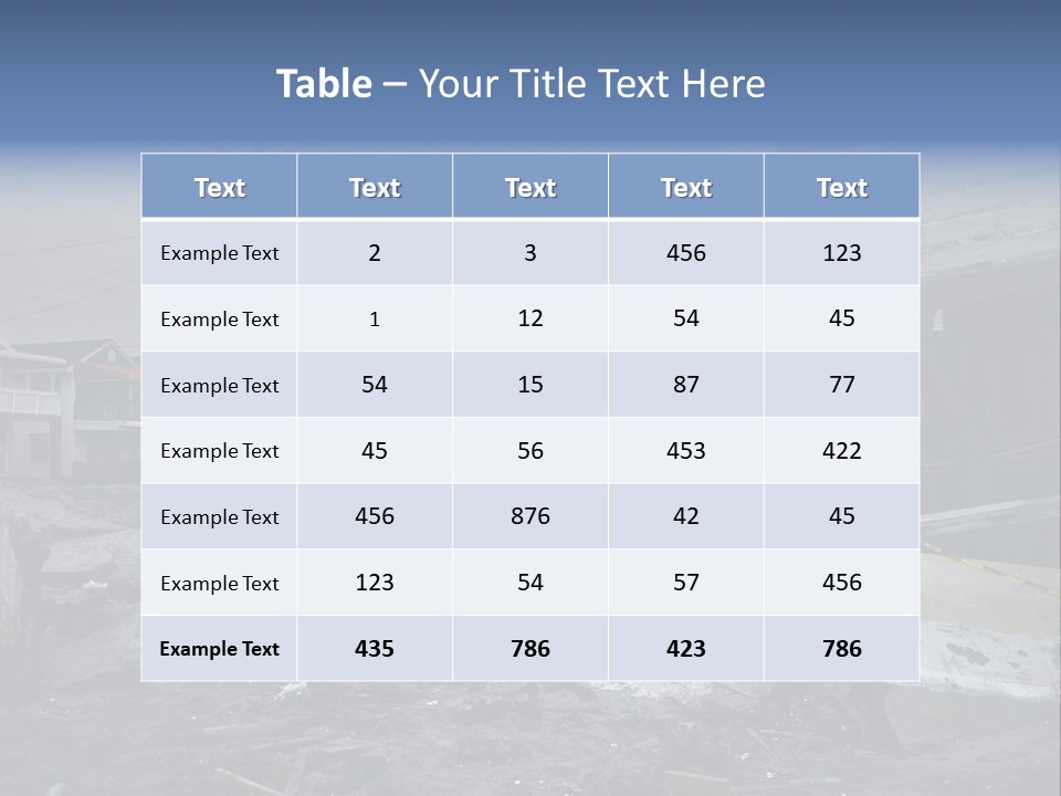 Rockaway Beach Cold Hurricane Sandy PowerPoint Template
