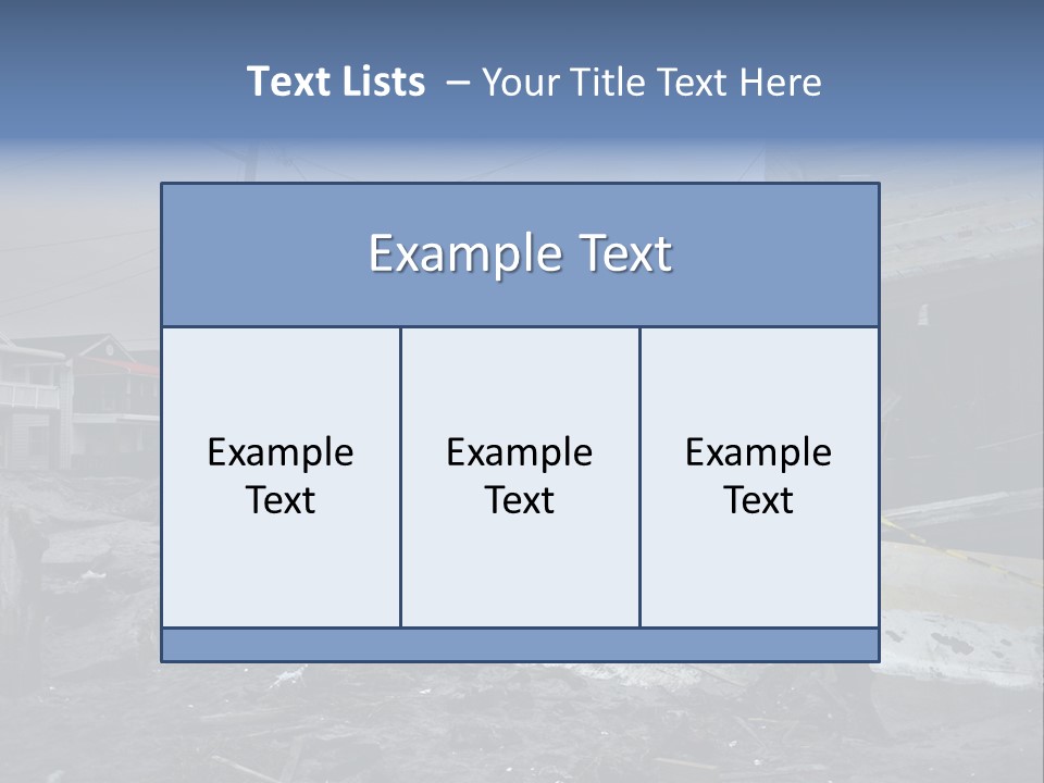 Rockaway Beach Cold Hurricane Sandy PowerPoint Template