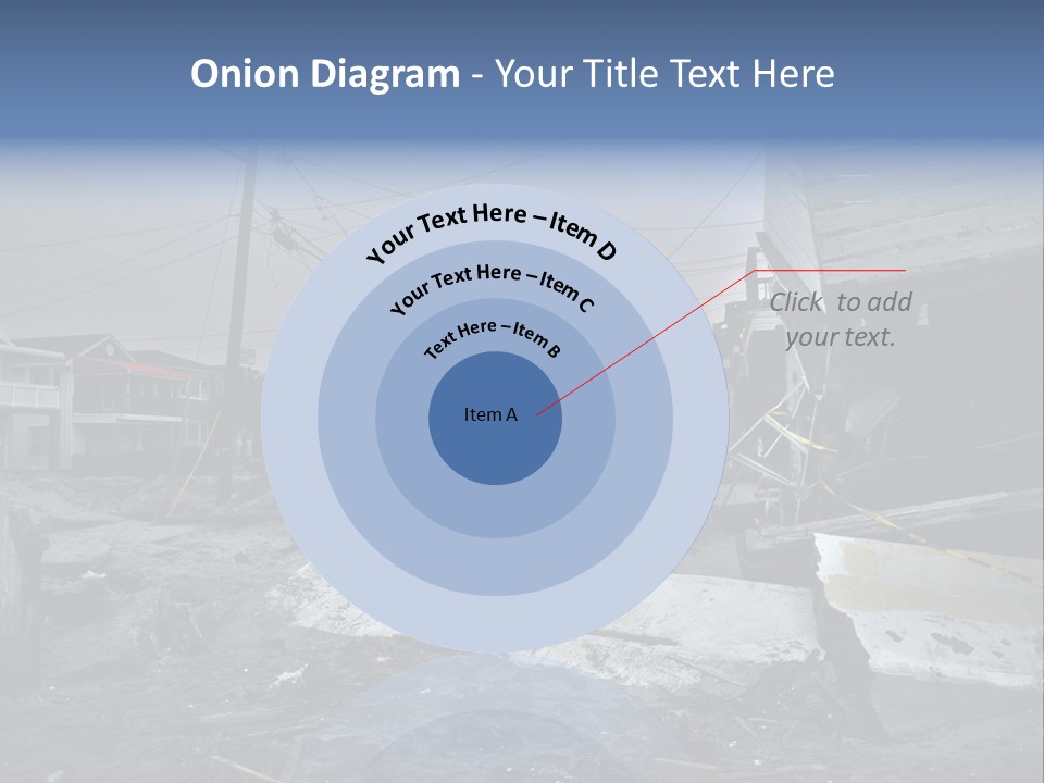 Rockaway Beach Cold Hurricane Sandy PowerPoint Template