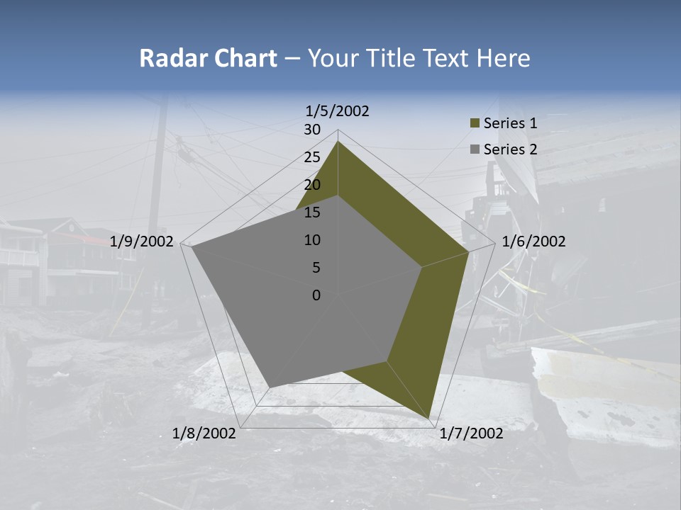 Rockaway Beach Cold Hurricane Sandy PowerPoint Template