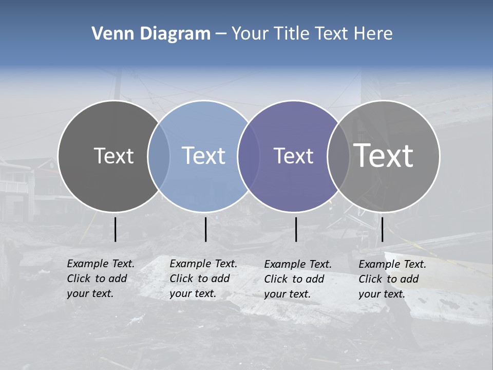 Rockaway Beach Cold Hurricane Sandy PowerPoint Template