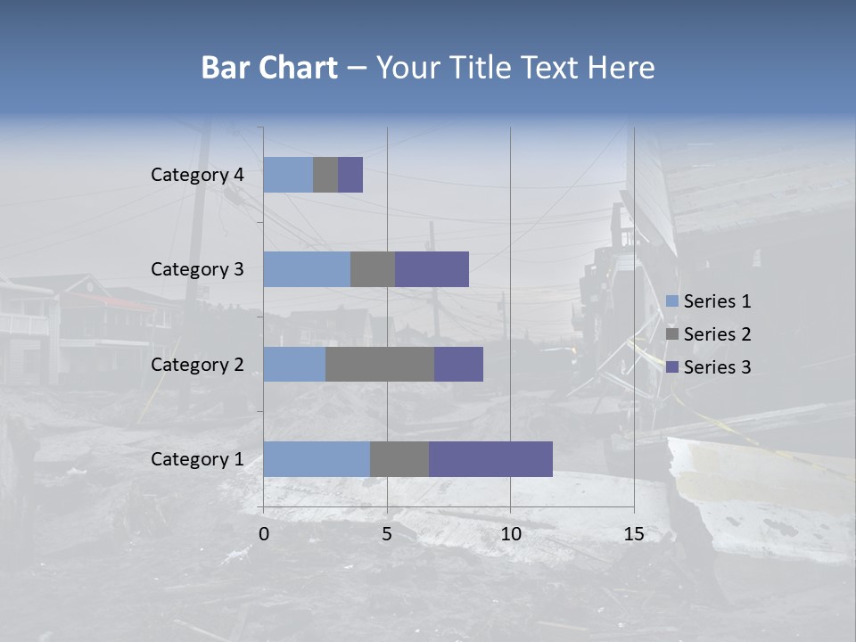 Rockaway Beach Cold Hurricane Sandy PowerPoint Template