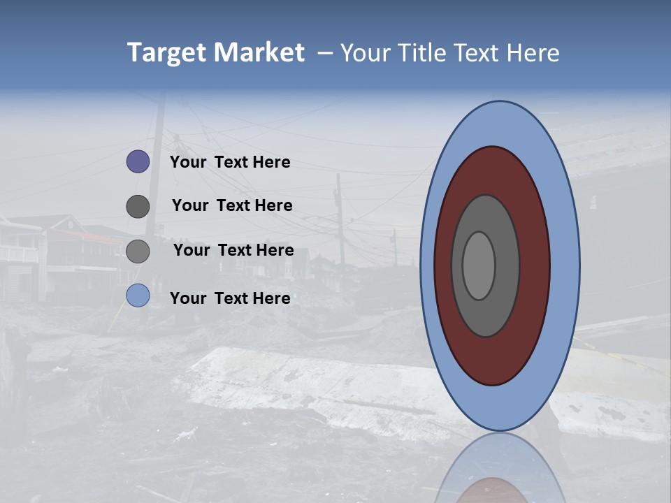 Rockaway Beach Cold Hurricane Sandy PowerPoint Template