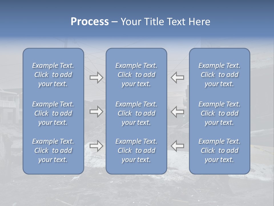 Rockaway Beach Cold Hurricane Sandy PowerPoint Template