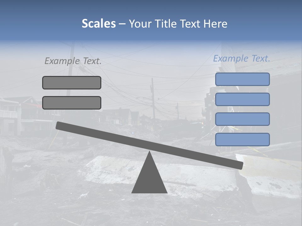 Rockaway Beach Cold Hurricane Sandy PowerPoint Template