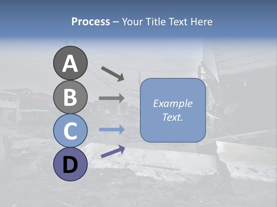 Rockaway Beach Cold Hurricane Sandy PowerPoint Template