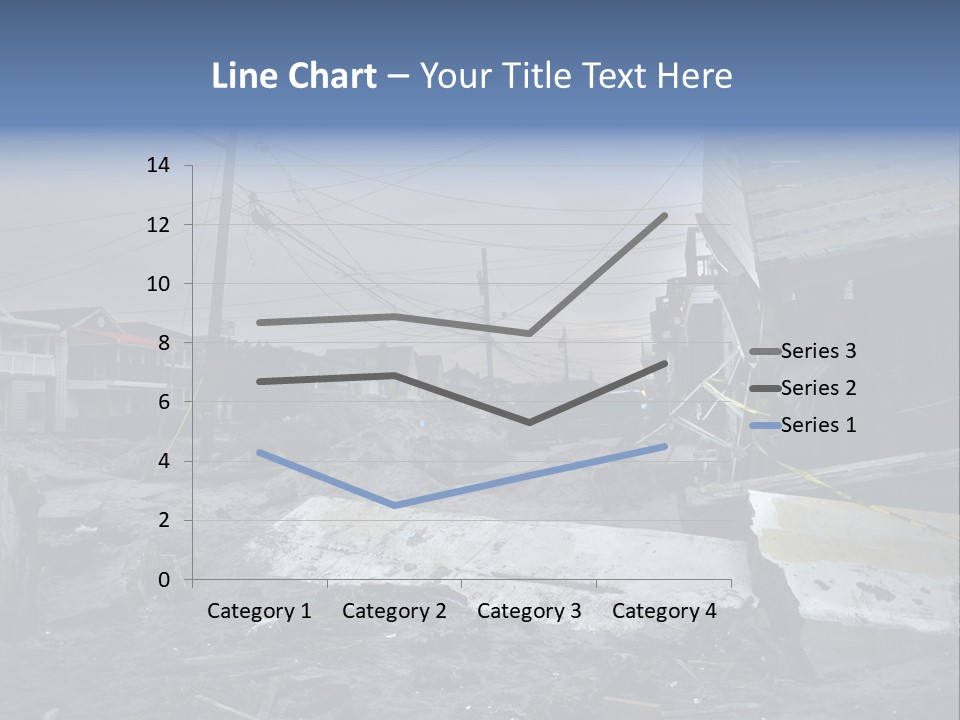Rockaway Beach Cold Hurricane Sandy PowerPoint Template