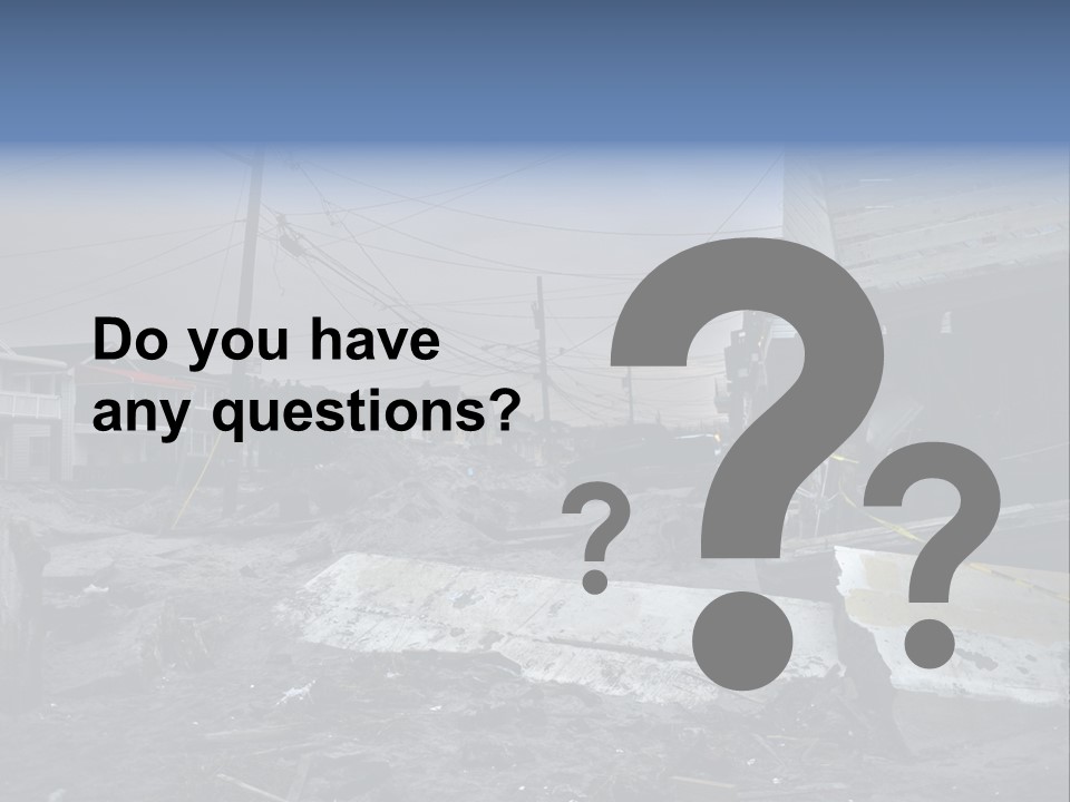 Rockaway Beach Cold Hurricane Sandy PowerPoint Template