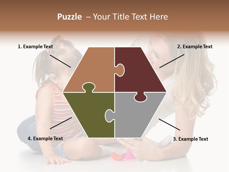 A Woman Playing With A Child On The Floor PowerPoint Template